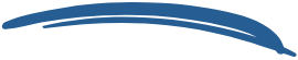 Blue curved line resembling a stylized eyebrow on a transparent background.